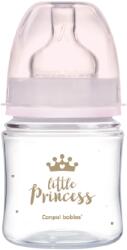 Canpol babies Biberon roz anticolici cu gat larg PP EasyStart Royal Baby, 120ml, Canpol babies