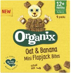 Organix Flapjack cubulete moi din ovaz integral si banane 12+ luni Bio, 4 x 20g, Organix