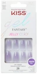 Kiss Unghii false Jelly Fantasy Medium Coffin, 28 bucati, Kiss