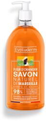 Evoluderm Sapun lichid natural Naturel de Marseille Fleur D’Oranger, 1000ml, Evoluderm