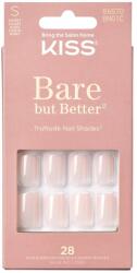Kiss Unghii false Bare but Better Nudies Short Squoval, 28 bucati, Kiss - drmax