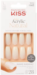 Kiss Unghii false Salon Acrylic Strong Enough Long Coffin, 28 bucati, Kiss