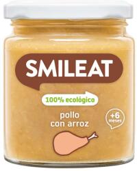 Smileat Piure de legume cu pui, orez si ulei de masline Bio +6 luni, 230g, Smileat