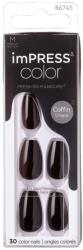 Kiss Unghii false Impress All Black, 30 bucati, Kiss