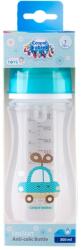 Canpol babies Biberon anticolici cu gat larg EasyStart Exotic Animals Albastru, 300ml, Canpol babies
