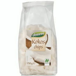 Dennree Chipsuri de cocos ecologice, 150g, Denree