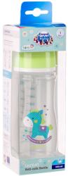 Canpol babies Biberon anticolici cu gat larg EasyStart Exotic Animals, 300ml, Canpol babies