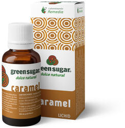Laboratoarele Remedia Indulcitor lichid cu aroma de caramel Green Sugar, 50ml, Laboratoarele Remedia