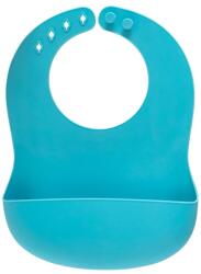 Reer Bavetica albastra din silicon moale, reglabila cu buzunar colector 25033, 1 bucata, Reer Bavata