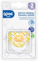 Wee Baby Suzeta din silicon ortodontica transparenta cu desen nr. 2, 1 bucata, Wee Baby