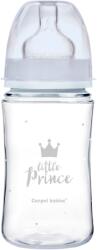 Canpol babies Biberon albastru anticolici cu gat larg PP EasyStart Royal Baby, 240ml, Canpol babies