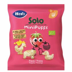 Hero Baby Snack eco din cereale cu capsuni Solo Minipuffs +8 luni, 18g, Hero Baby