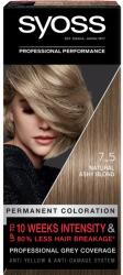 Syoss Vopsea de par permanenta 7-5 Blond Rece si Cenusiu, 115ml, Syoss
