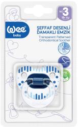 Wee Baby Suzeta din silicon ortodontica transparenta cu desen nr. 3, 1 bucata, Wee Baby