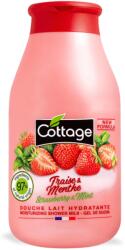 Cottage Gel de dus si lapte de baie cu capsuni si menta, 250ml, Cottage