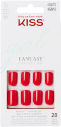 Kiss Unghii false Gel Fantasy Color What Ever Short Squoval, 28 bucati, Kiss
