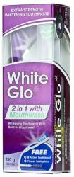 White Glo Pasta de dinti 2 in 1 cu periuta, 100ml, White Glo