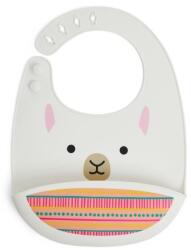 Skip Hop Bavetica de silicon Fold&Go Zoo Lama, 1 bucata, Skip Hop Bavata