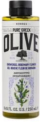 KORRES Gel de dus Rosemary Flower Pure Greek Olive, 250ml, Korres