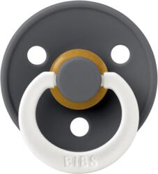 BIBS Suzeta fosforescenta din latex cu tetina rotunda pentru +0 luni Colour Glow Iron, 1 bucata, Bibs
