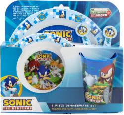 Kidscenter Set de masa Sonic 5 piese, 1 bucata, Kidscenter Set pentru masa bebelusi