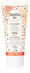 Charlotte Bio CC Cream bio 6in1 pentru piele uscata si sensibila Gold, 30ml, Charlotte Bio