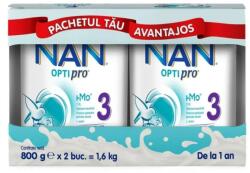 Nestle Pachet Nan 3 Optipro 1-2 ani, 2 x 800g, Nestle