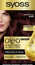 Syoss Vopsea de par fara amoniac Color Oleo 4-23 roscat burgundy, 115ml, Syoss