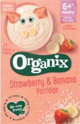 Organix Cereale din orez + porumb + banane si capsuni Bio 6 luni+, 120g, Organix
