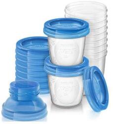 Philips Avent Recipiente pentru stocarea laptelui matern, 10 bucati, Philips Avent