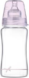 LOVI Biberon sticla fete Diamond Glass Baby Shower, 250ml, LOVI