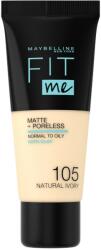 Maybelline Fond de ten Matte & Poreless 105 Natural Ivory Fit Me, 30ml, Maybelline