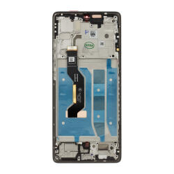 Motorola G85 gyári LCD kijelző kerettel, szürke (Service Pack) (5D68C24854)