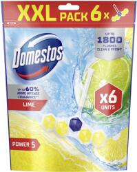 Domestos Power5 WC frissítő blokk, Lime 6 × 50 g