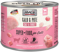 MAC's 6x200g MAC´s Cat borjú & pulyka nedves macskatáp