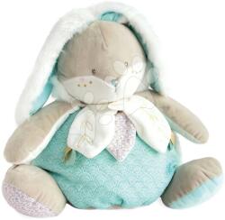 Doudou Iepuraș de pluș Bunny Almond Lapin de Sucre Pyjama Bag Doudou et Compagnie pentru depozitarea pijamalei turcoaz 38 cm de la 0 luni (DC3496)
