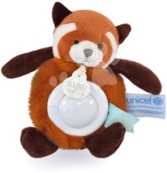 Doudou Panda de pluș cu lumină Red Panda Nightlight Unicef Collection Doudou et Compagnie în ambalaj cadou roșie 15 cm de la 0 luni (DC3994)