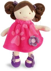 Doudou Păpușa Lollipop Pretty Jolijou 28 cm cu păr șaten în rochiță roz de la 0 luni (DC3133) Papusa