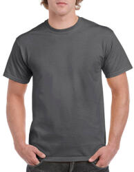 Gildan Férfi póló Rövid ujjú Gildan Heavy Cotton Adult T-Shirt - L, Sötét heather szürke