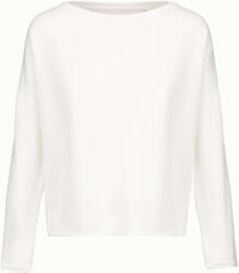 Kariban Női pulóver Kariban KA471 Ladies' Oversized Sweatshirt -L/XL, Off White