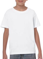 Gildan Gyerek póló Rövid ujjú Gildan Heavy Cotton Youth T-Shirt - M (170), Fehér