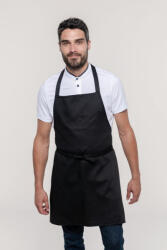 Kariban Uniszex, női, férfi kötény, szakács, pincér Kariban KA8001 Lightweight polycotton Apron -Egy méret, Black