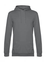 B&C Collection Férfi kapucnis hosszú ujjú pulóver B and C #Hoodie French Terry M, Elefánt szürke