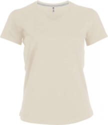 Kariban Női póló Kariban KA381 Rövid Ujjú v-nyakú póló -XL, Light Sand