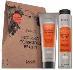 Lakmé Teknia Color Refresh Saffron Copper Pack sampon + maszk a réz árnyalatok újraélesztéséhez 300 ml + 250 ml