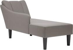 vidaXL Fotel társalgó jobb karfával Taupe szövet (4009803) - vidaxl