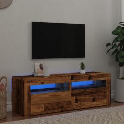 vidaXL antik fa színű szerelt fa TV-szekrény LED-ekkel 120x35x40 cm (856319)