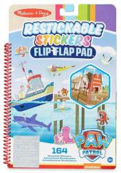 Melissa & Doug M&D, Kreatív Játék, Újrahasználható Matrica Füzet, Mancs Őrjárat, Kaland Öböl