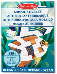 Melissa & Doug M&D, Kreatív Játék, Mozaik Matrica Füzet, Óceán