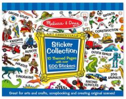 Melissa & Doug M&D, Kreatív Játék, Matricagyűjtő Füzet 500 Matricával, Dinó, Járművek, Univerzum